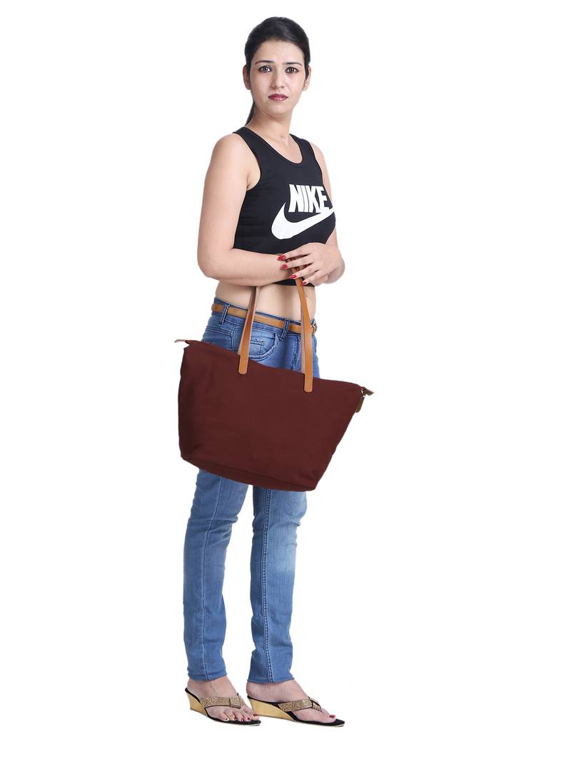 hoist maroon canvas tote bag