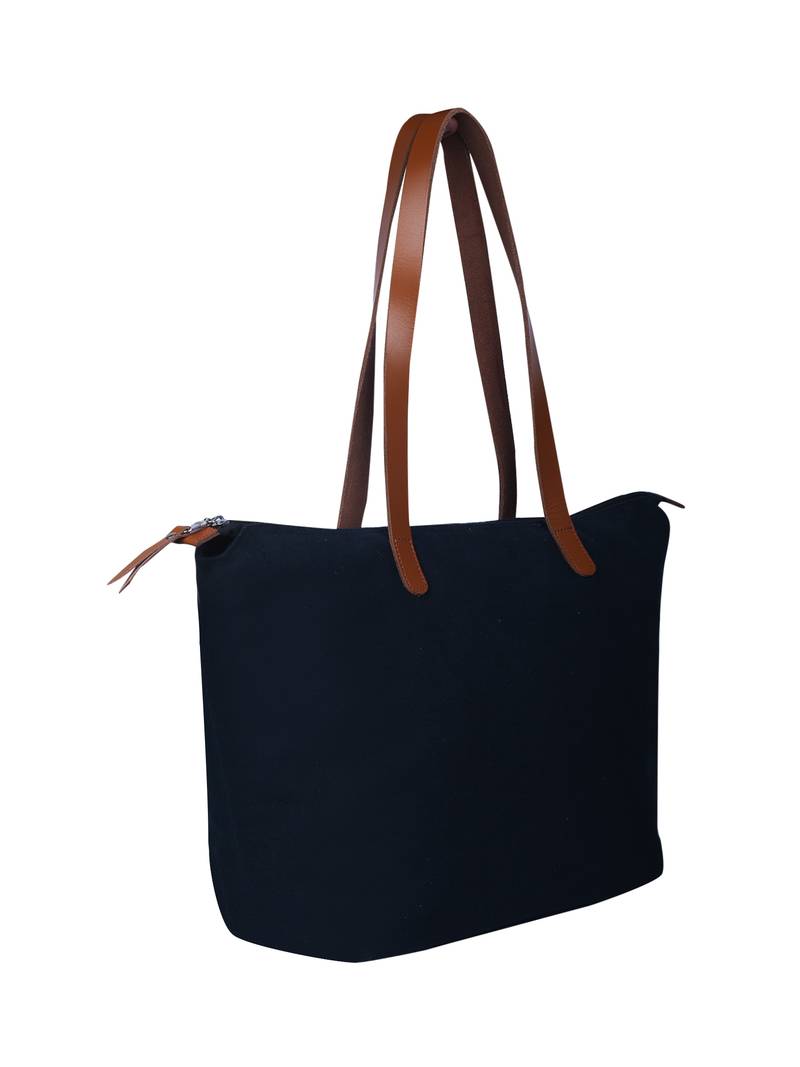 hoist navy blue canvas tote bag