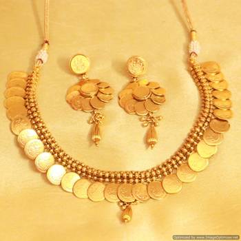 Gorgeous Temple Jewellery Coin Necklace 1