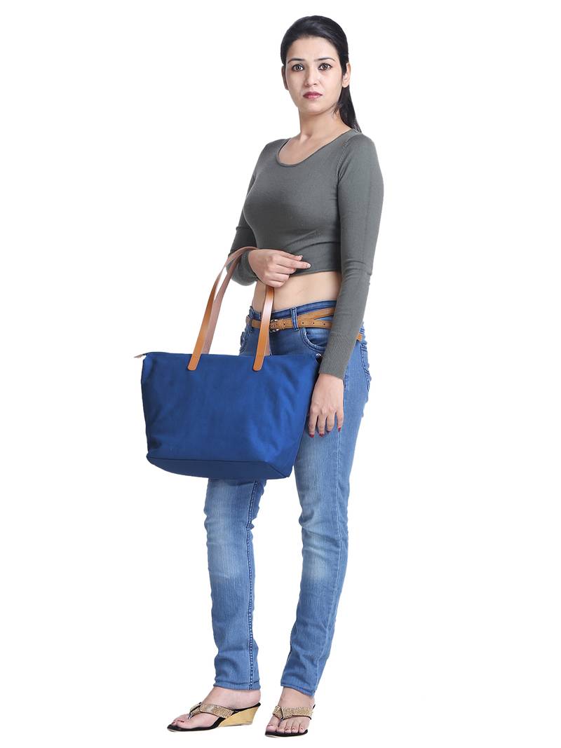 hoist royal blue canvas tote bag