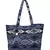 Nava Jacquard Blue Tote Bag
