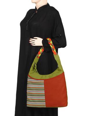 Caliber Canvas cotton Red Shoulder Bag 6