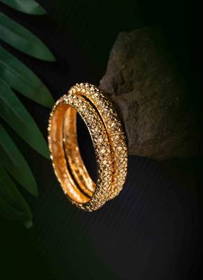 Gold Plated Bangles Set Of 2 2