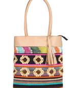 Woolly Multicoloured Jacquard Tote Bag