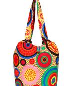 Orb Pink and multicoloured Canvas Shoulder bag