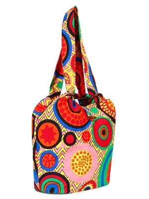 Orb Pink and multicoloured Canvas Shoulder bag 2