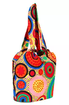 Orb Pink and multicoloured Canvas Shoulder bag