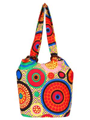 Orb Pink and multicoloured Canvas Shoulder bag 3