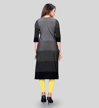 Black embroidered cotton party-wear-kurtis 2