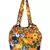 Florid Orange and multicoloured Canvas Shoulder bag