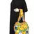 Florid Orange and multicoloured Canvas Shoulder bag