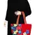 Flora Women's Canvas Red Tote bag