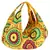Orb Yellow Canvas Hobo Bag