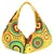 Orb Yellow Canvas Hobo Bag