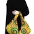 Orb Yellow Canvas Hobo Bag