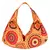 Orb Orange Canvas Hobo Bag