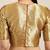 Inddus Red Chiffon Lace Bordered Bandhani Saree With Blouse