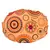 Orb Orange Canvas Hobo Bag