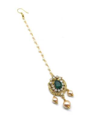 Gold Plated Maang Tikka For Women And Girls 3