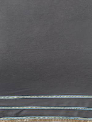 Inddus Grey Georgette Mukaish Work Saree With Blouse 6