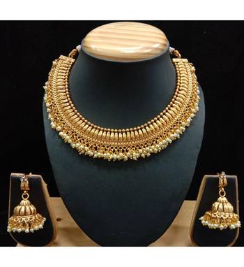 Gold Plated Polki Designer Necklace Sets 2