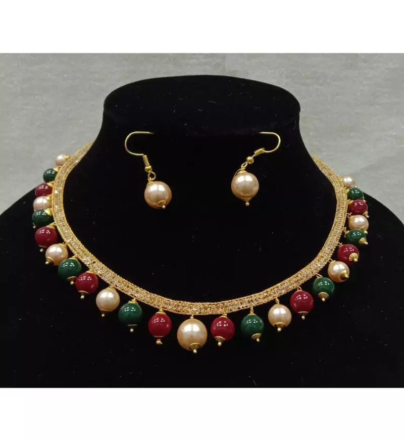 Multicolor Pearl Necklace  Sets