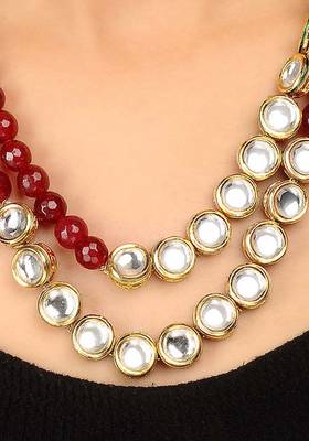 Kundan And Red Stones Necklace 2