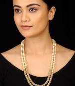 Pearls And Jadau Gold Plated Necklace