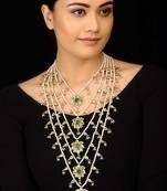 Kundan And Pearls Panchlada Rani Haar Necklace