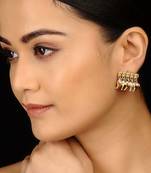 Peepal Patti Gold Plated Studs