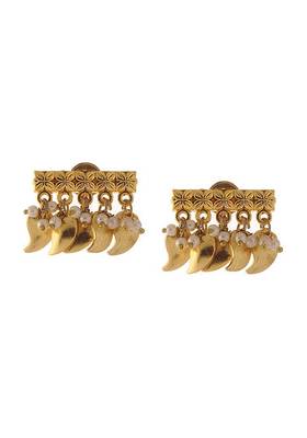 Peepal Patti Gold Plated Studs 2