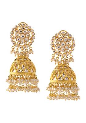Kundana Dn Pearls Gold Plated Jhumka 2