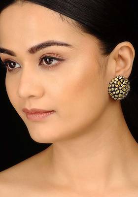 Yellow Zirconia Studs 1