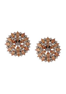 Champagne Zirconia Studs 2
