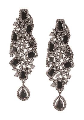 Zirconia Silver Dangler Earrings 2