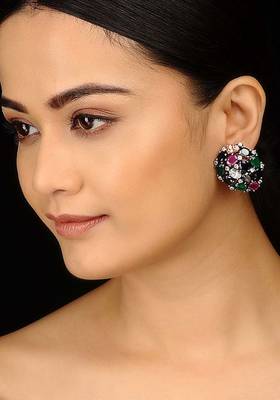 Multicoloured Zirconia Studs 1