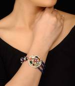 Navrattan And Blue Stone Bracelet