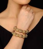 Gold Plated Temple Work Bangles