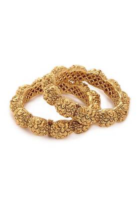 Gold Plated Temple Work Bangles 2