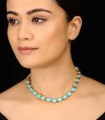 Turquoise Kundan Choker Necklace