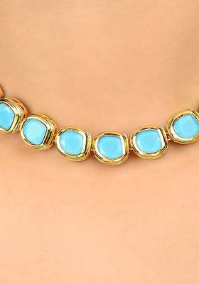 Turquoise Kundan Choker Necklace 2