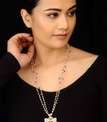 Pink Handpainted Floral Pendant Necklace