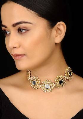 Kundan Floral Choker Necklace 1