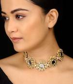 Kundan Floral Choker Necklace