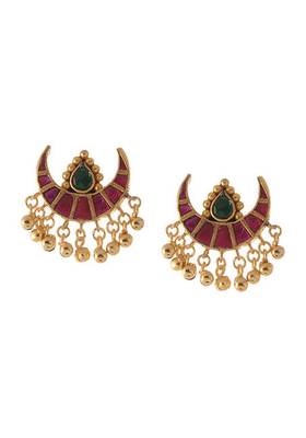 Polki Red And Green Choker Necklace Set 3