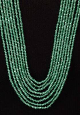 Kundan And Green Jade Long Necklace 2