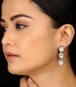 Victorian Polki And Zirconia Earrings