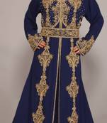 Dubai Kaftan Women Dress Long Gown Frasha Morocco Wear