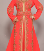 Dubai Kaftan Women Dress Long Gown Frasha Morocco Wear