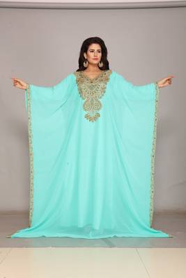 Dubai Kaftan Women Dress Long Gown Farasha Morocco Wear 1